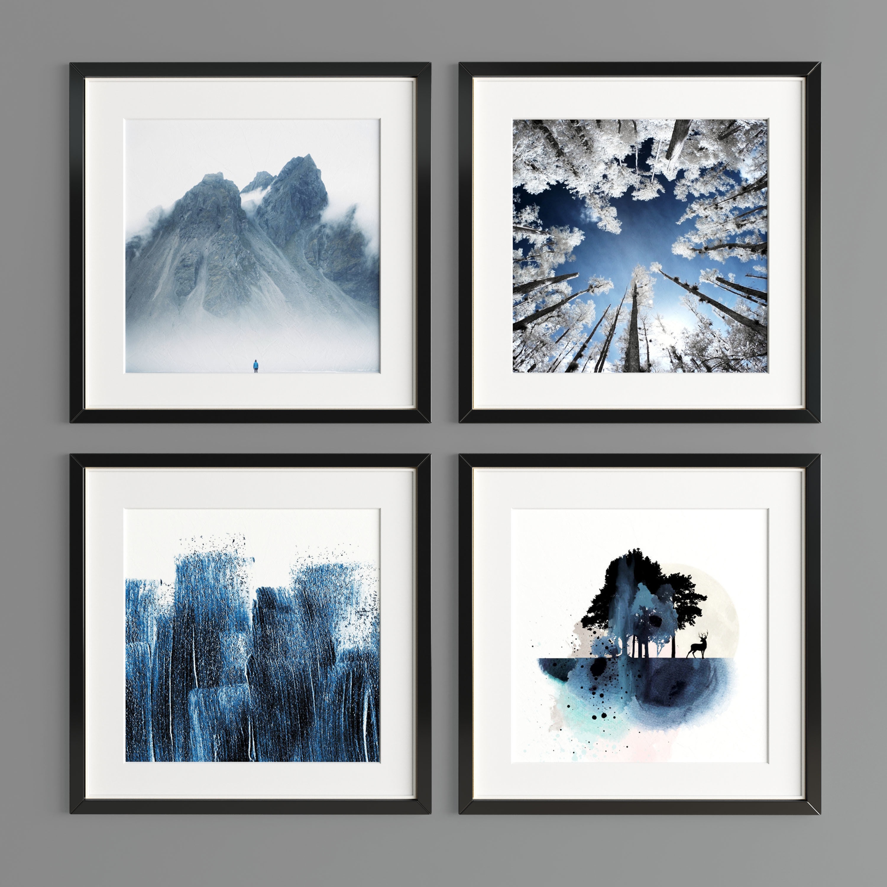 Art Frame B06 Low-poly 3D model_1