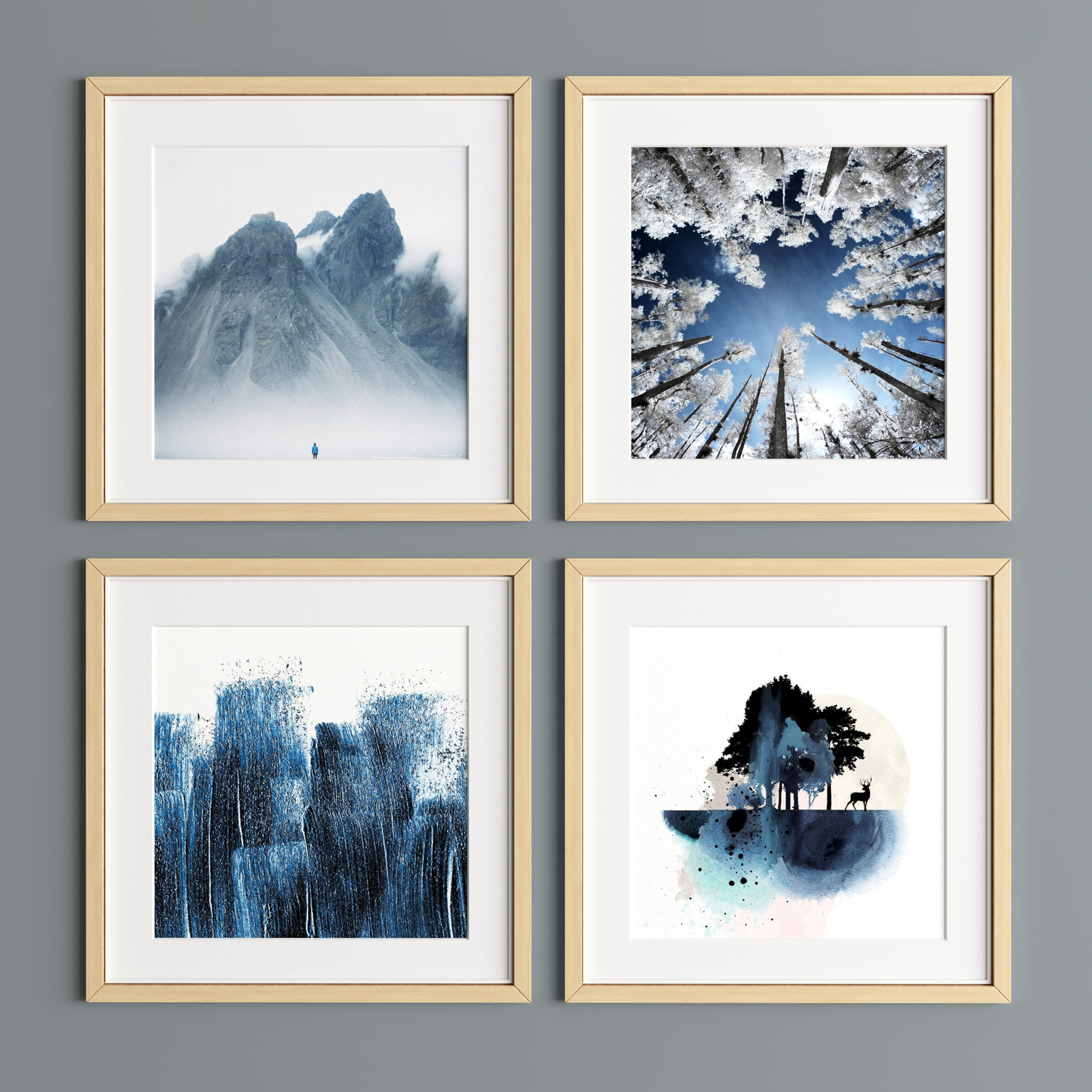 Art Frame B06 Low-poly 3D model_2