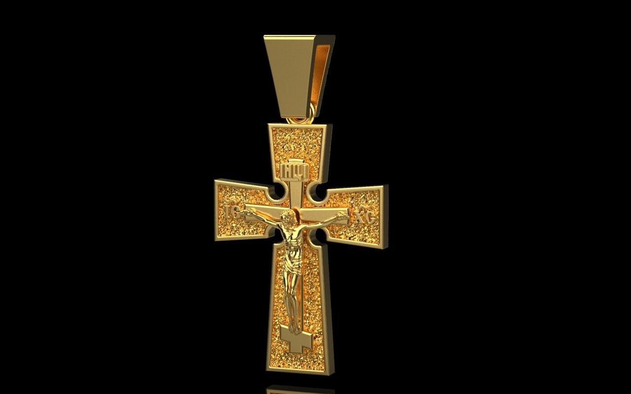 Cross enamel 2 3D print model_4