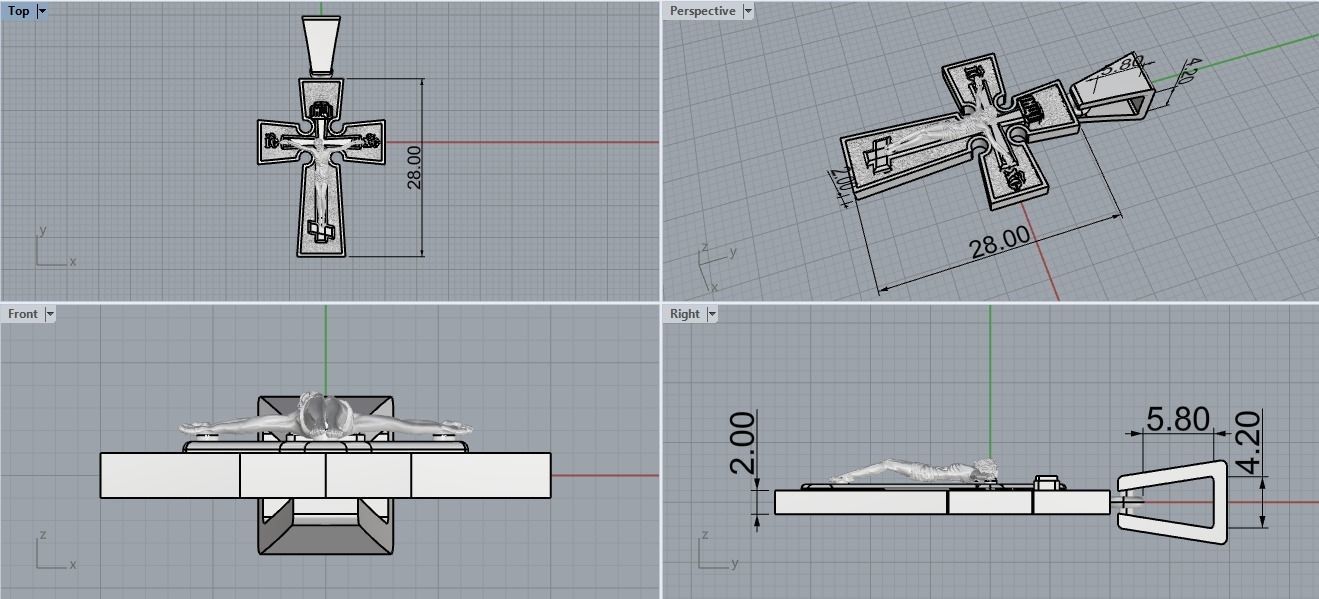 Cross enamel 2 3D print model_9