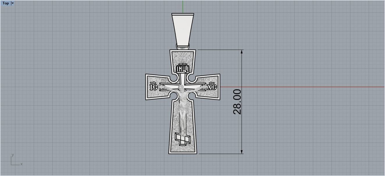 Cross enamel 2 3D print model_10