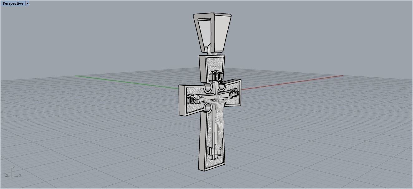 Cross enamel 2 3D print model_14