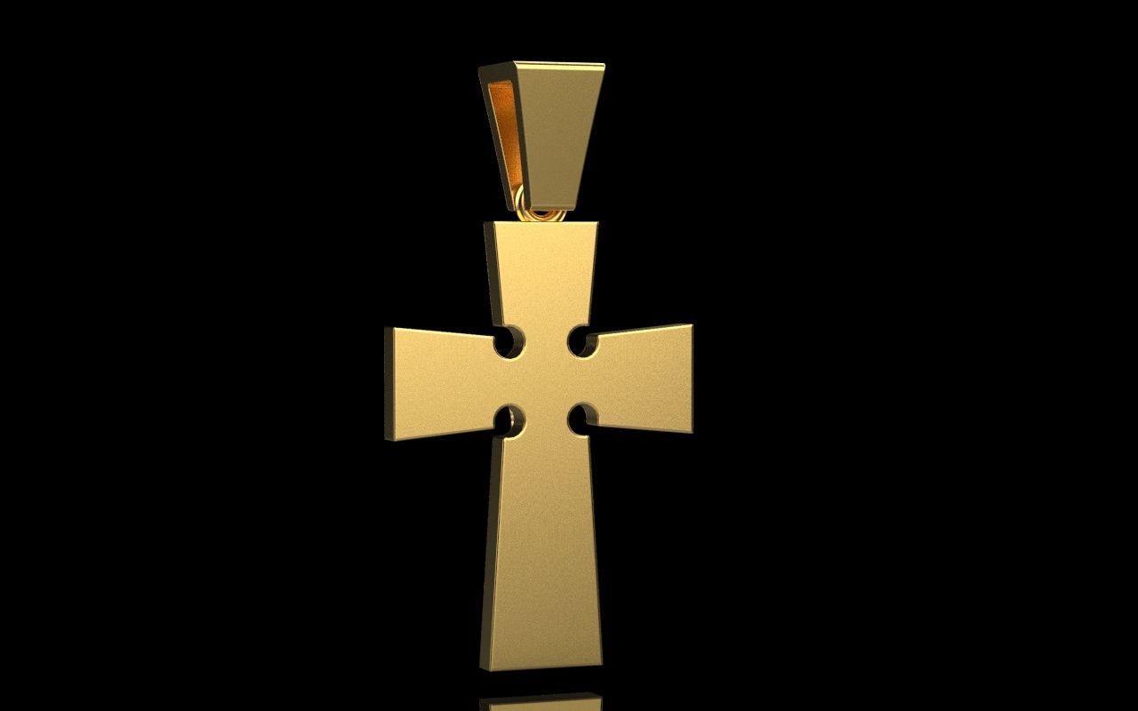 Cross enamel 2 3D print model_5