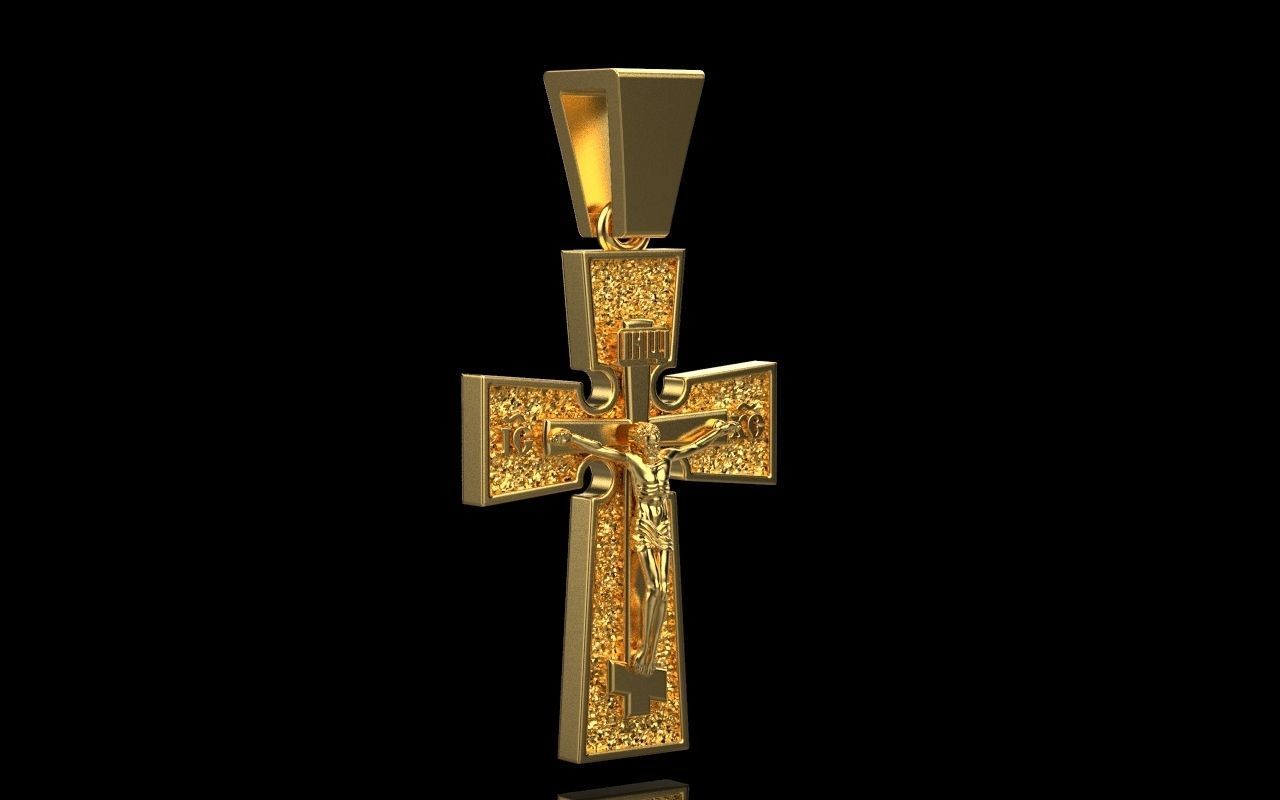 Cross enamel 2 3D print model_3
