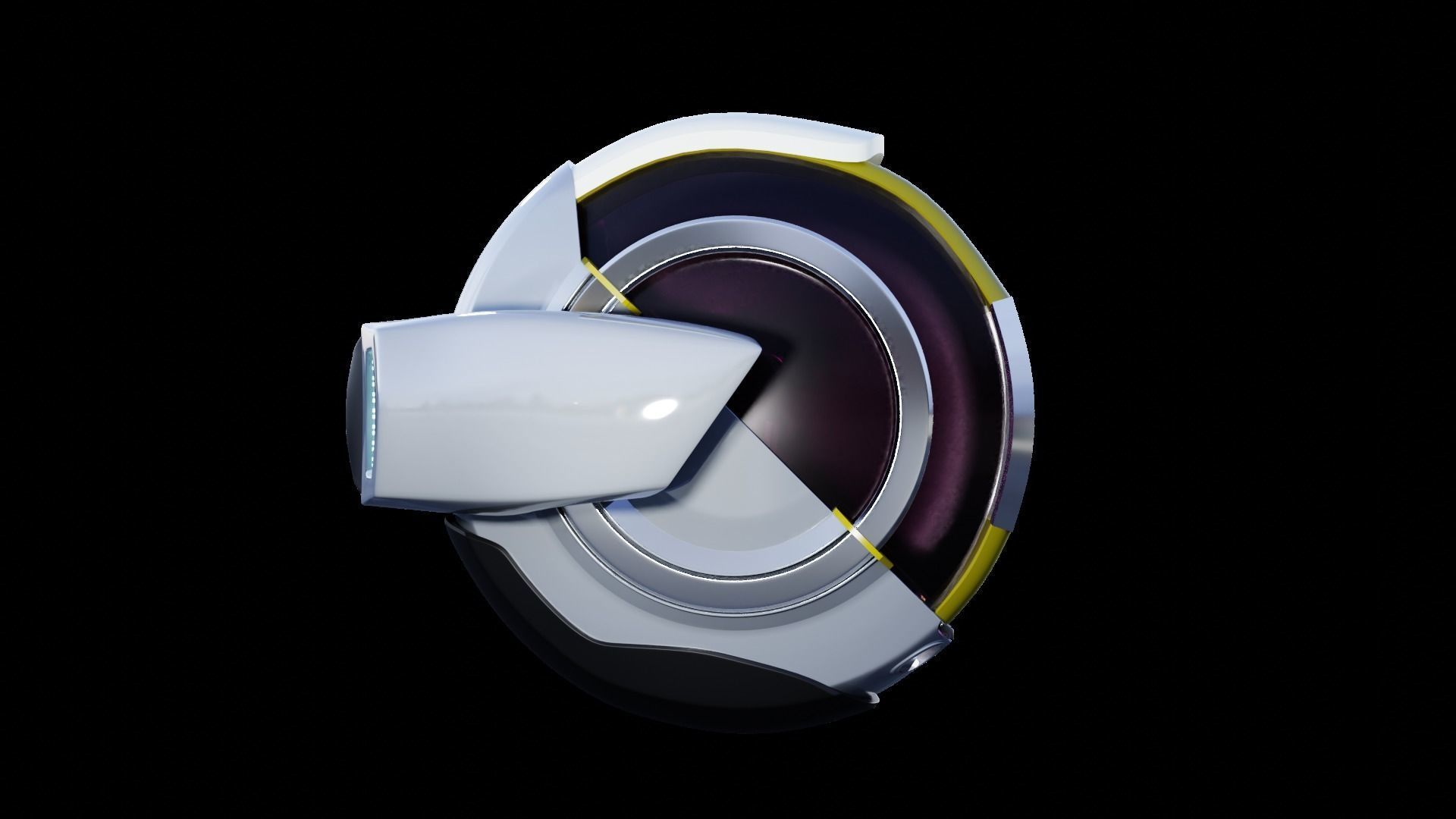 Simplistic Flying Vehicle - nr11 Low-poly 3D model_27
