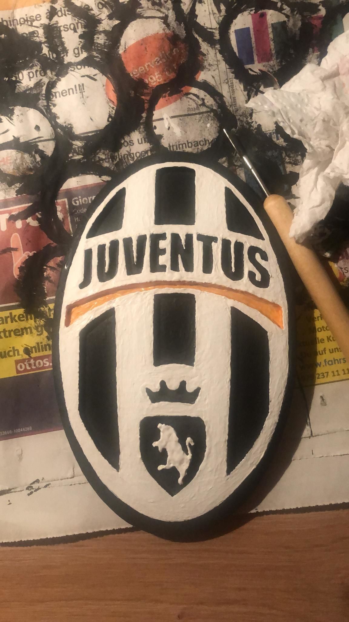 Juventus Turin Wall Sign 3D print model_9