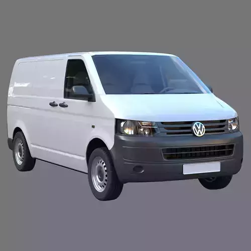 VW Transporter T5 cargo van 3D model