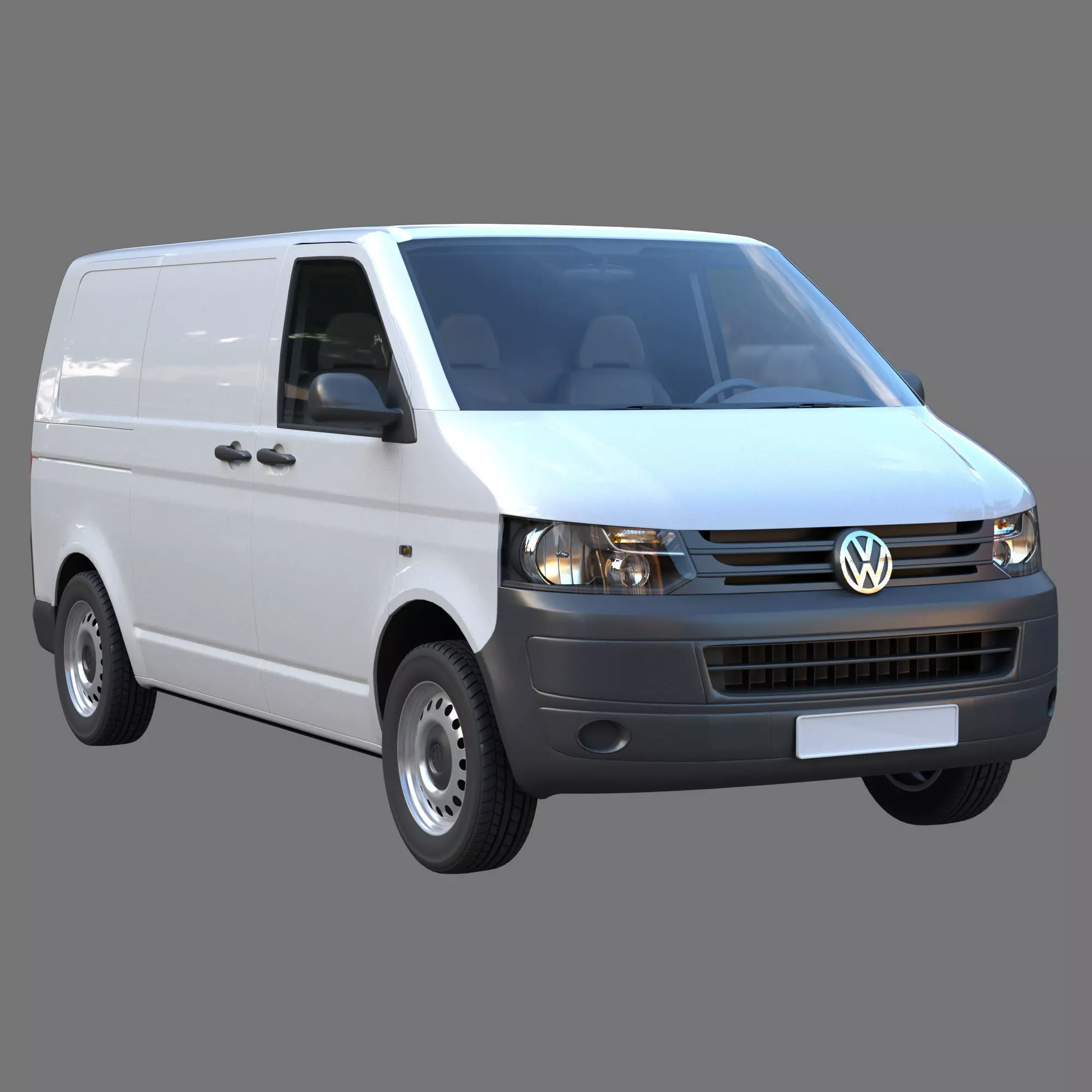VW Transporter T5 cargo van 3D model
