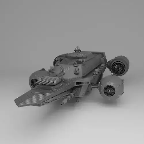 Sci Fi Flying Ship Free 3D model