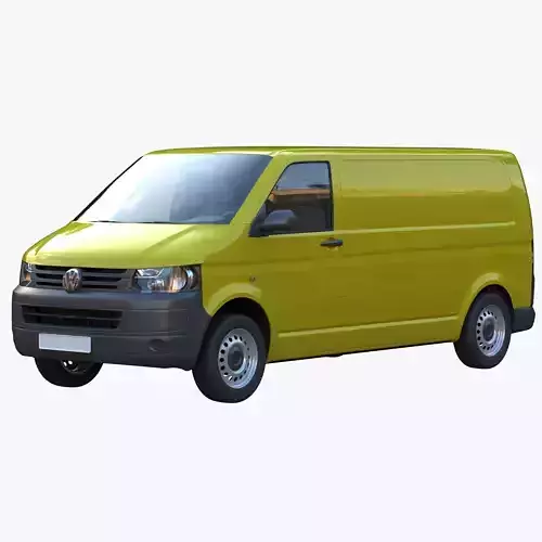 VW Transporter T5 cargo van LBW 3D model
