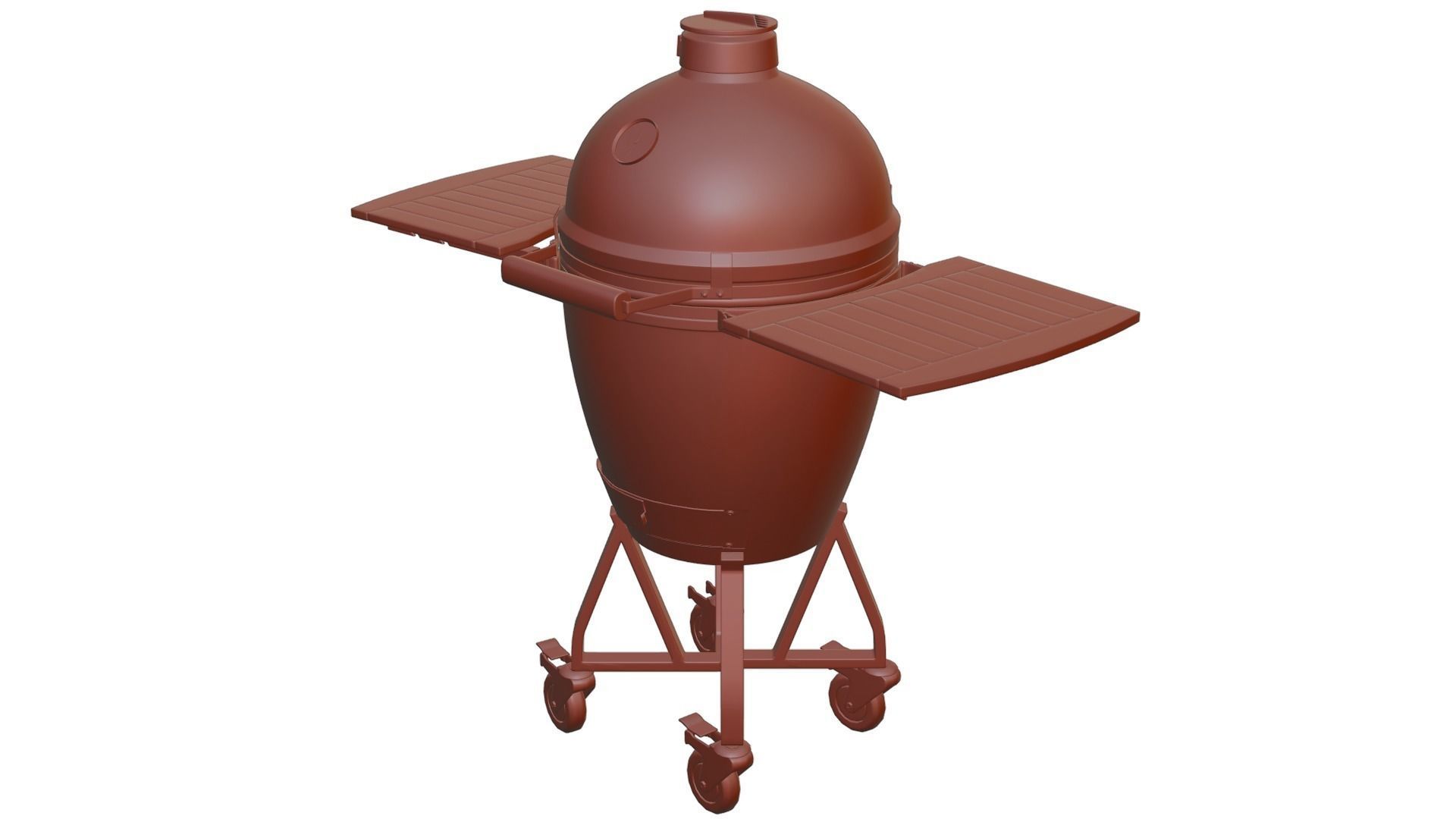 Kamado grill - Big Green Egg 3D model_3