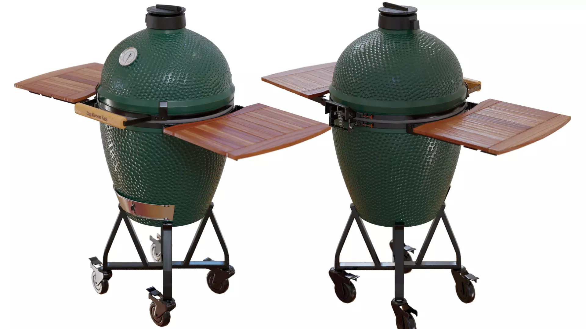 Kamado grill - Big Green Egg 3D model_0