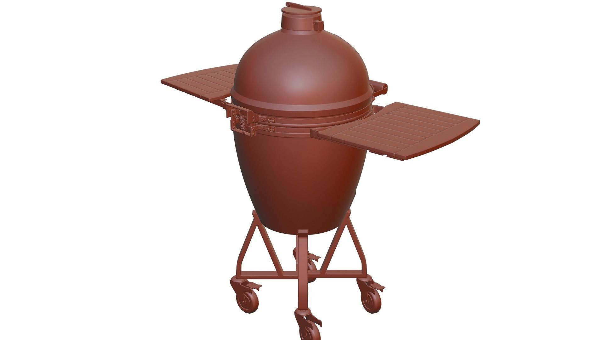 Kamado grill - Big Green Egg 3D model_6