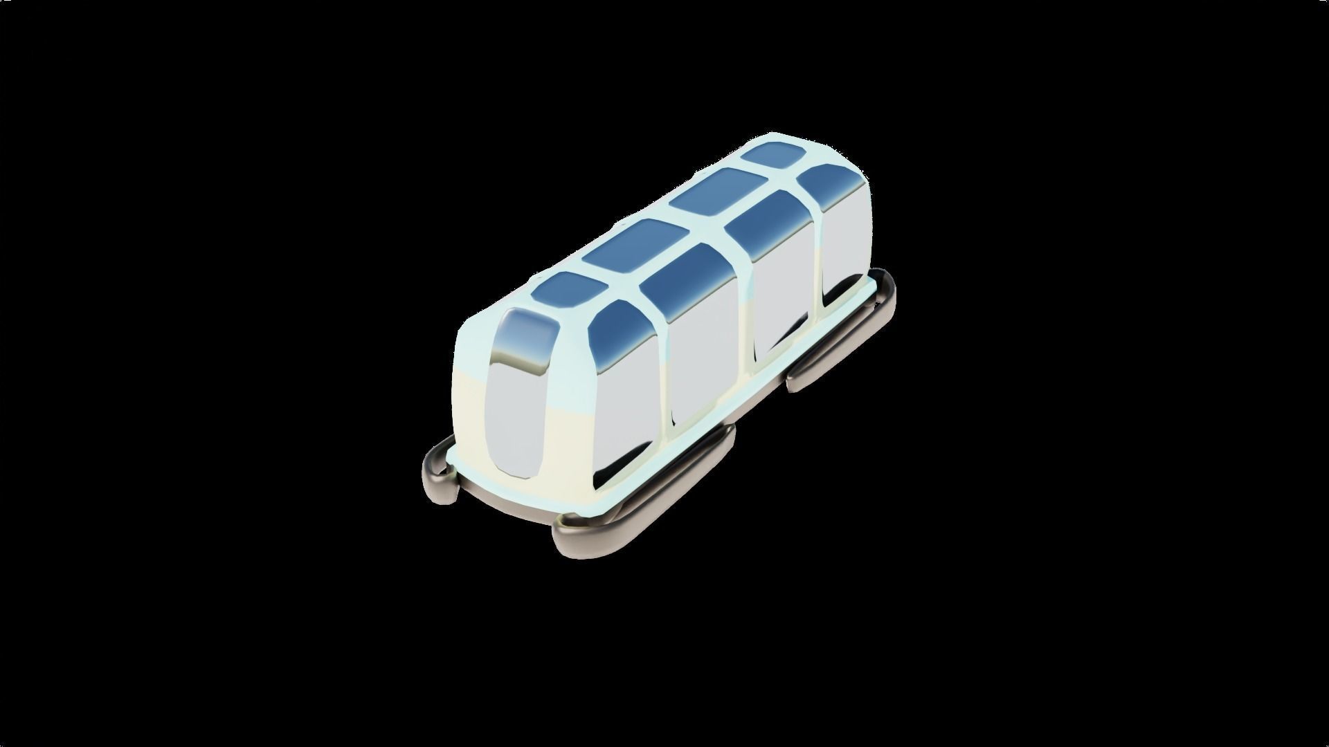 23  Simplistic Sci-Fi Flying Vehicles 3D Model Collection_32