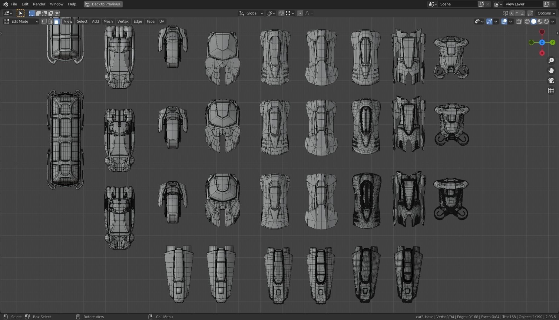 23  Simplistic Sci-Fi Flying Vehicles 3D Model Collection_65