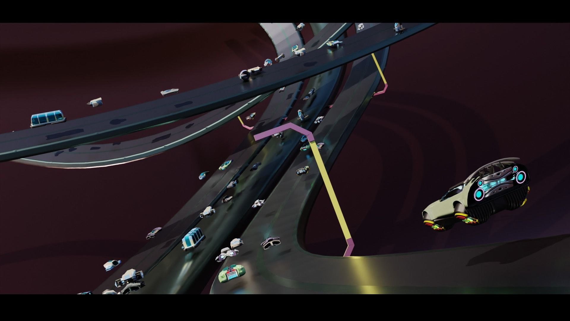 23  Simplistic Sci-Fi Flying Vehicles 3D Model Collection_56