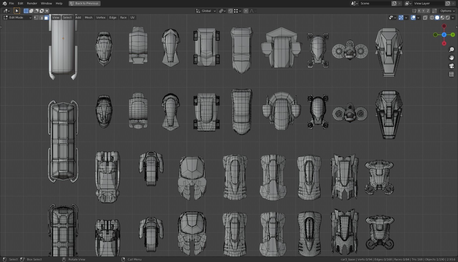23  Simplistic Sci-Fi Flying Vehicles 3D Model Collection_64