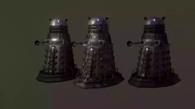 STEAMPUNK SPECIAL OPS DALEK PACK - Rogue Film Productions 3D model