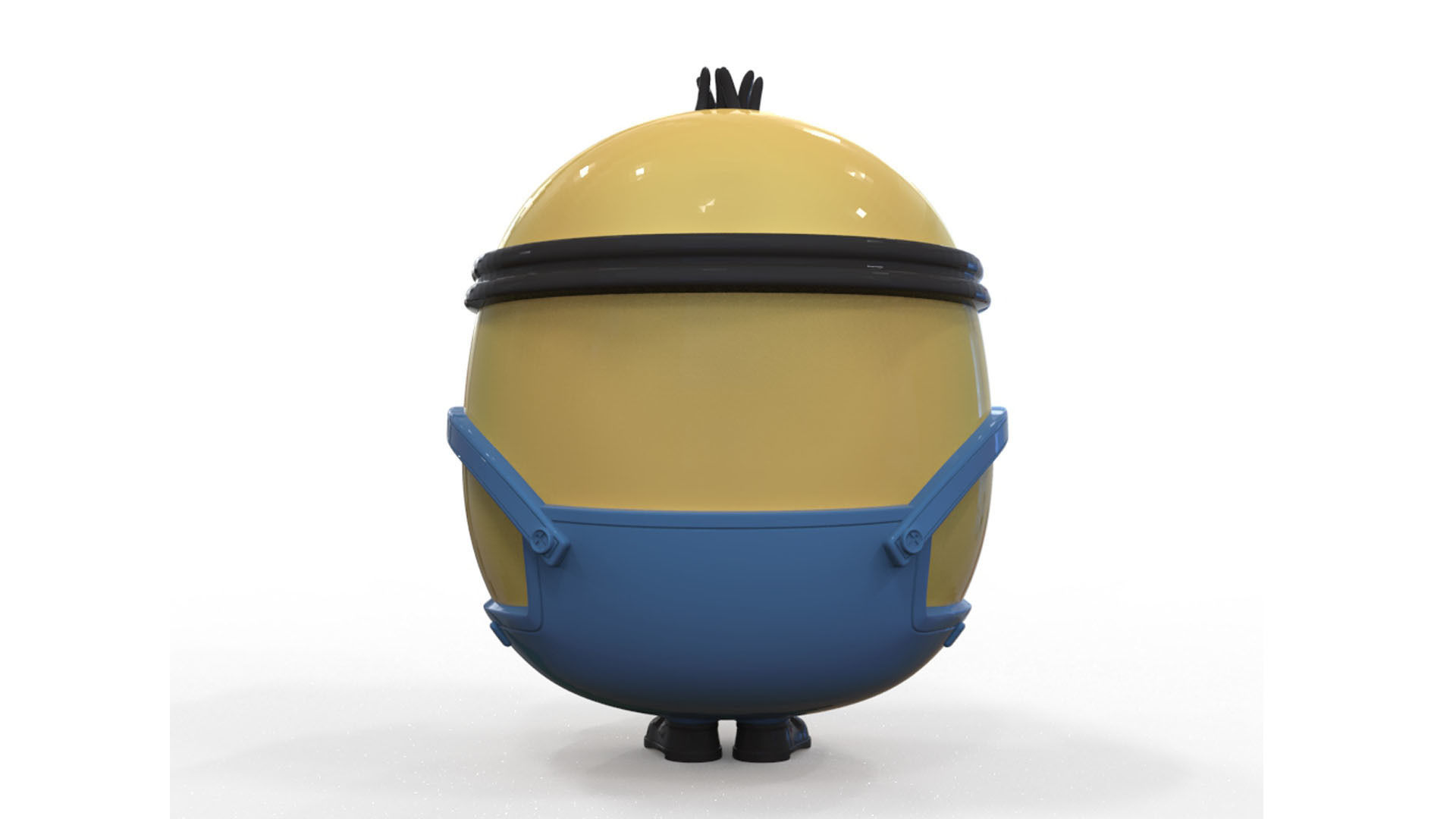 minion otto 3D print model_11
