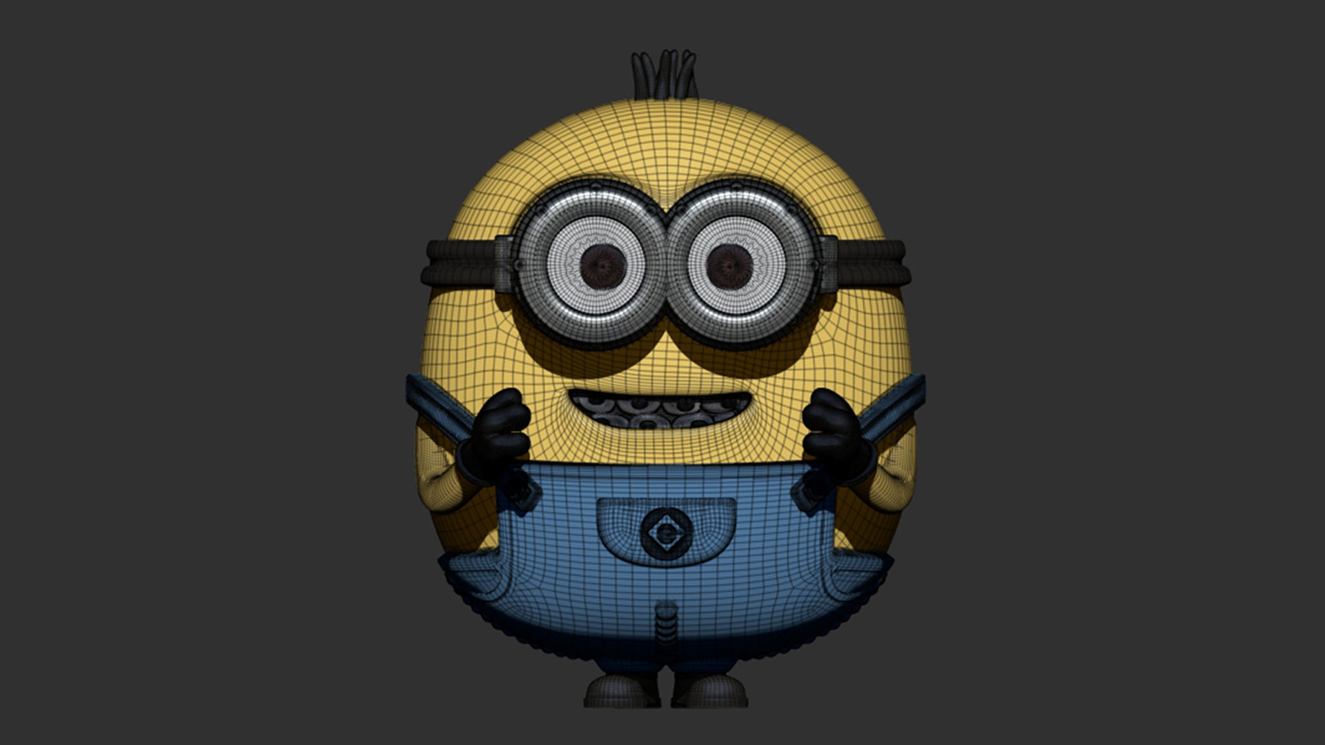minion otto 3D print model_18