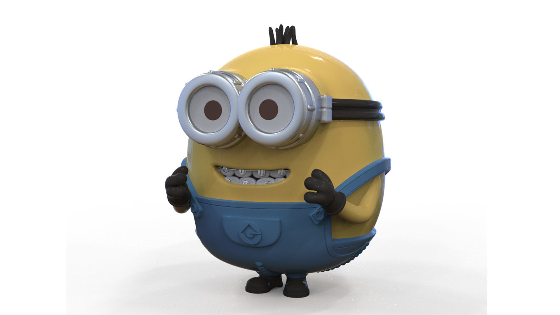 minion otto 3D print model_16