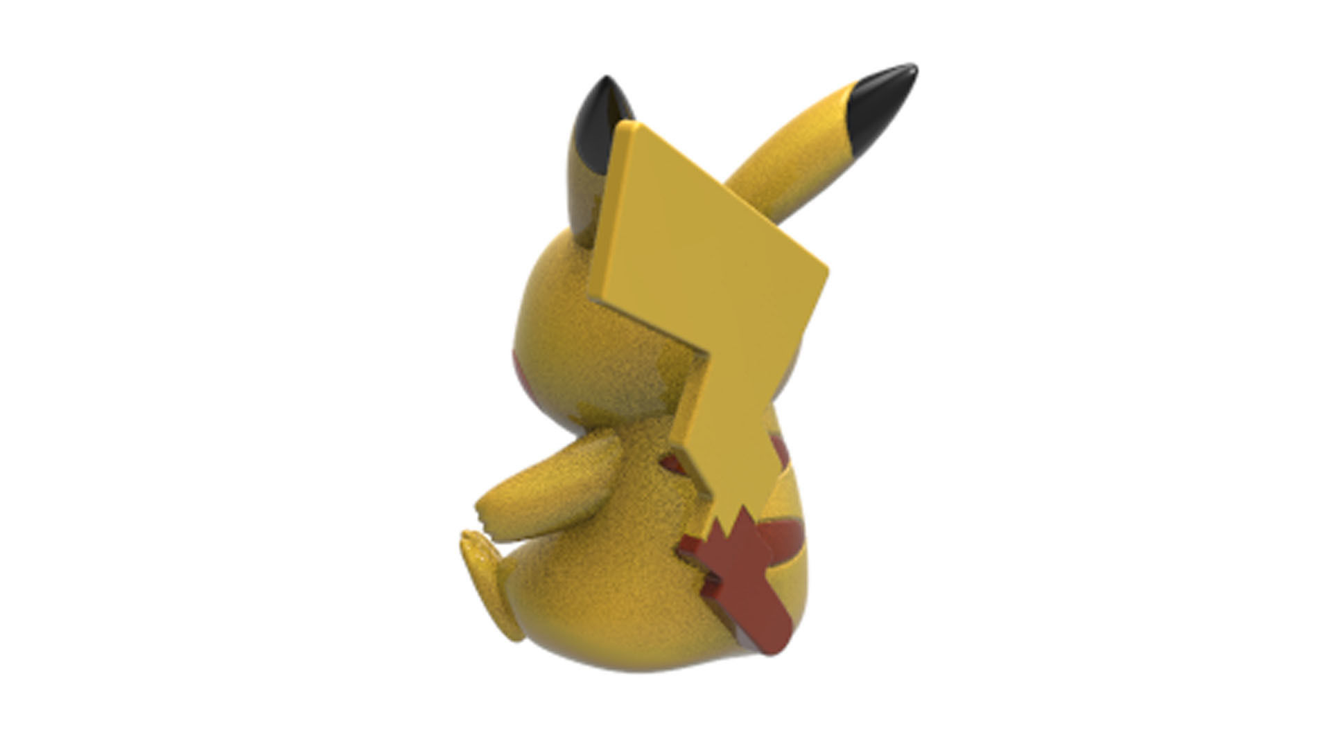 pikachu figurine 3D print model_4