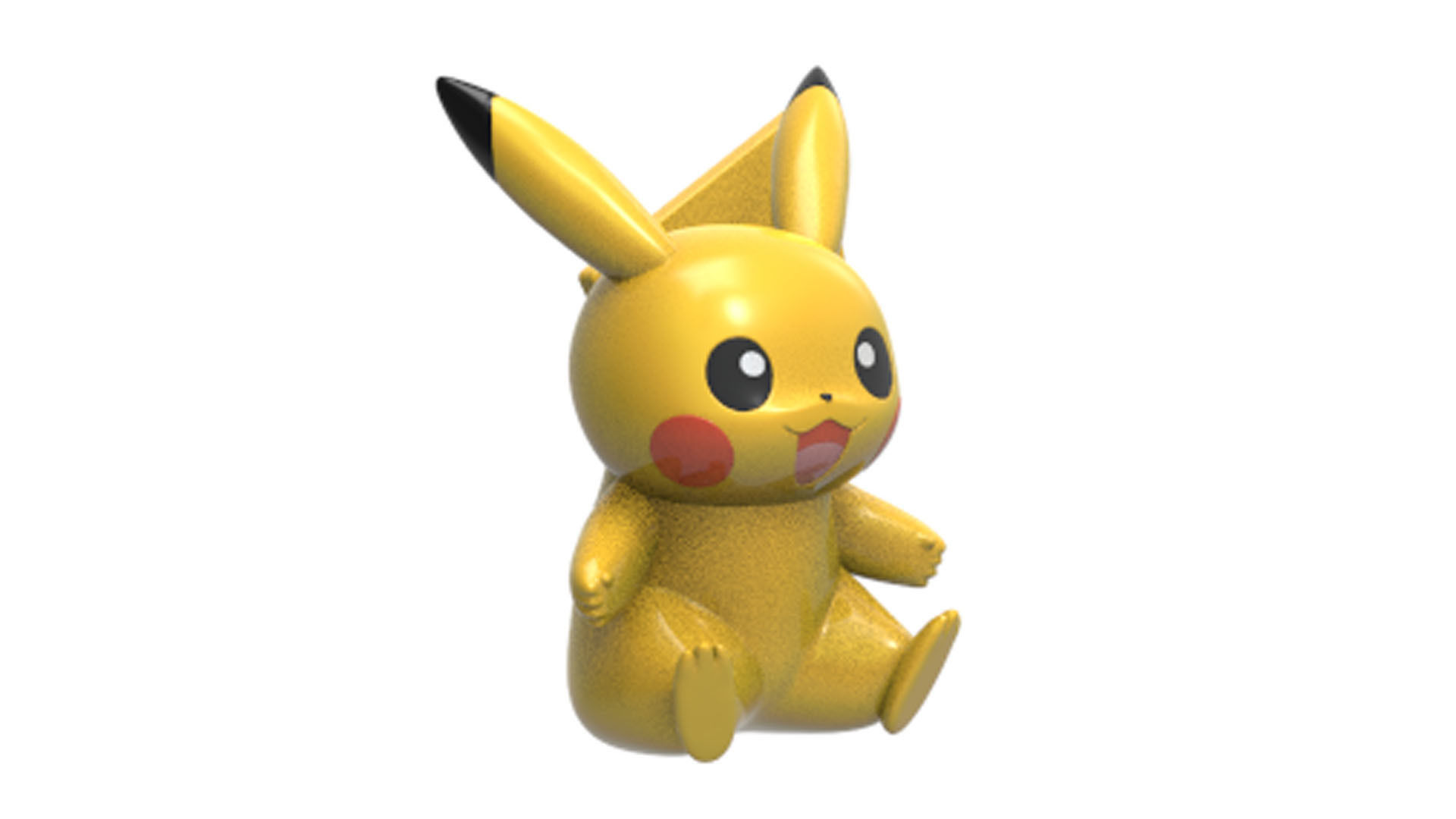 pikachu figurine 3D print model_7