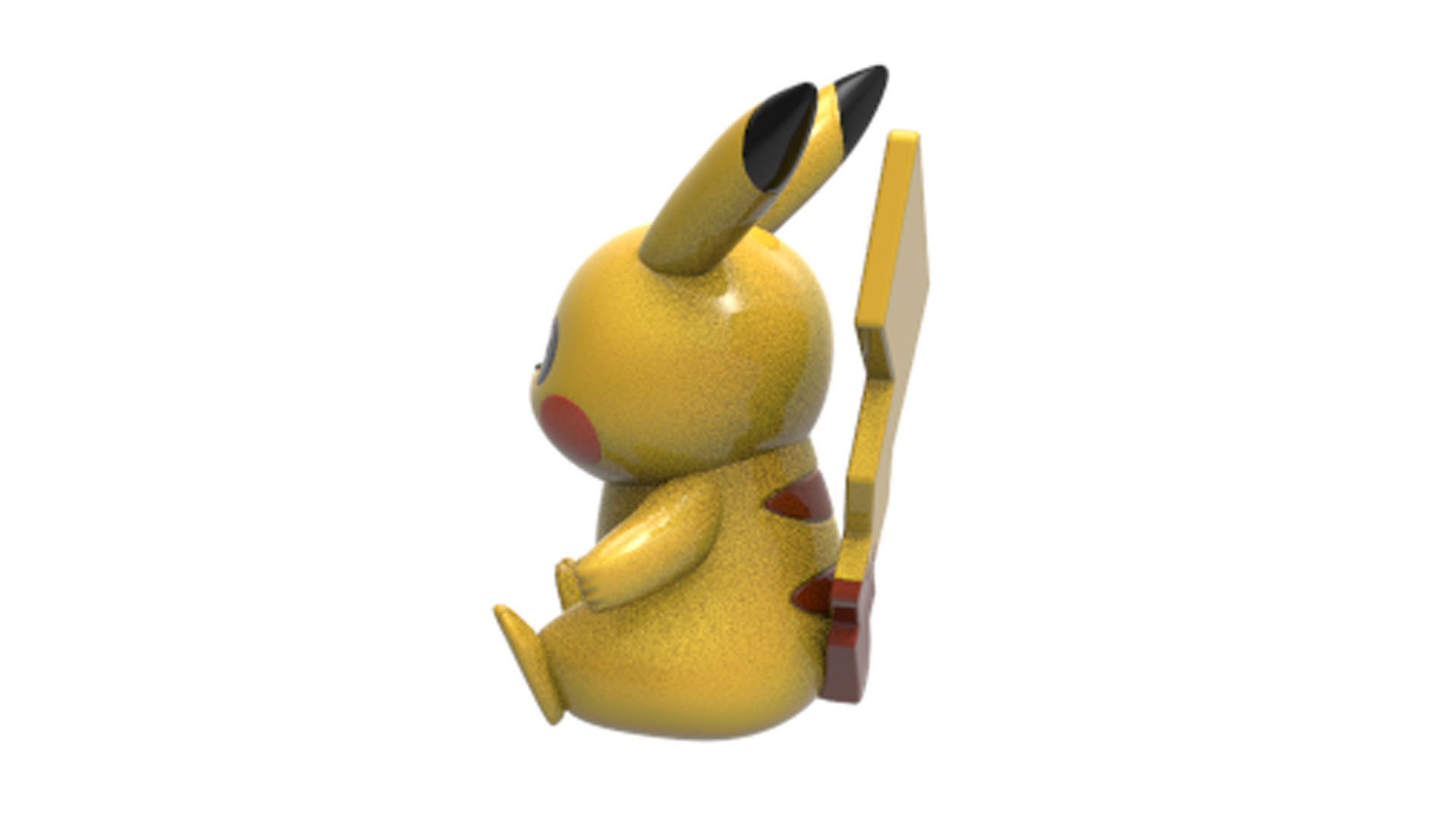 pikachu figurine 3D print model_3