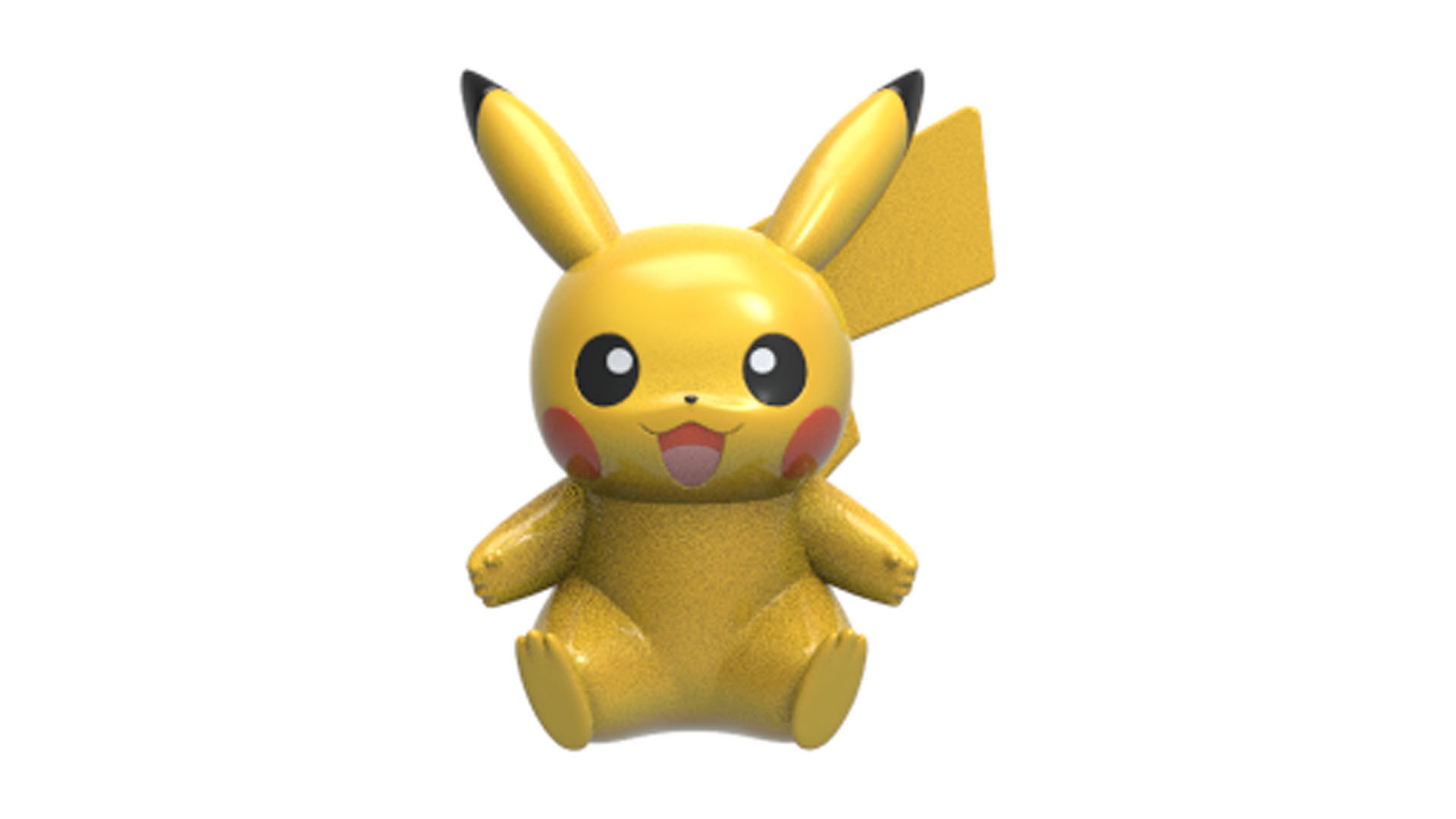 pikachu figurine 3D print model_1
