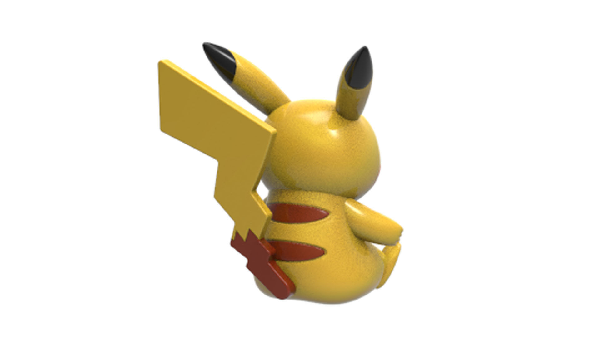 pikachu figurine 3D print model_6