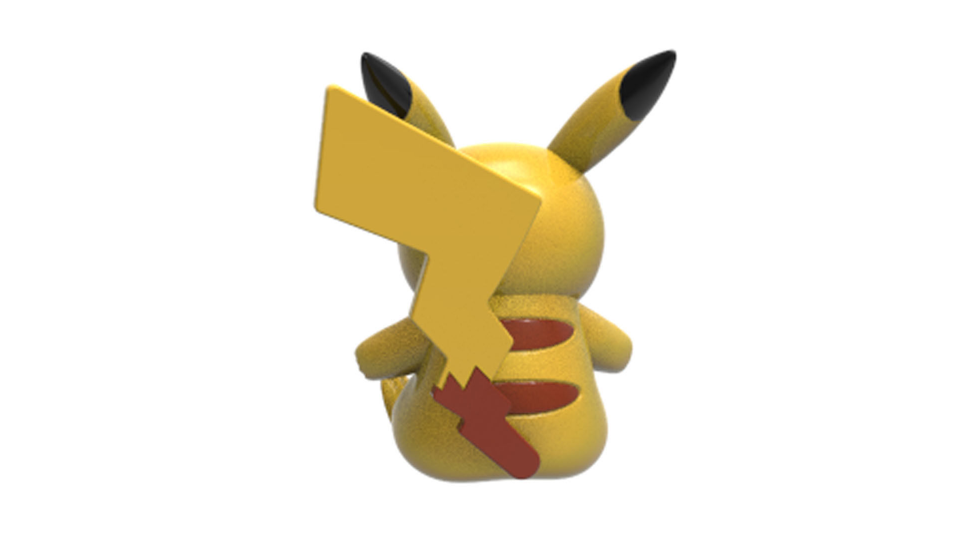pikachu figurine 3D print model_5