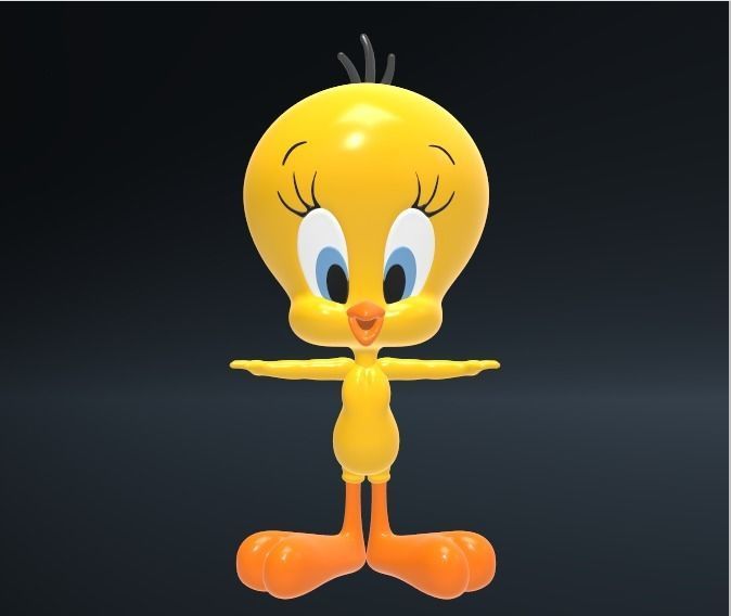 tweety bird 3D print model_1