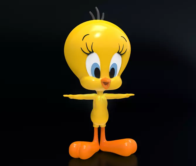 tweety bird 3D print model_0