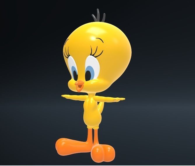 tweety bird 3D print model_5