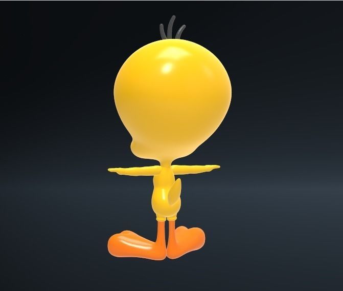 tweety bird 3D print model_7