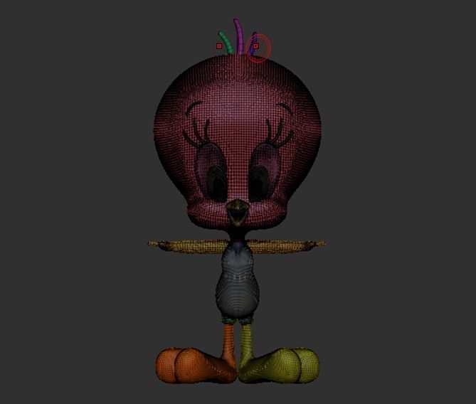tweety bird 3D print model_9