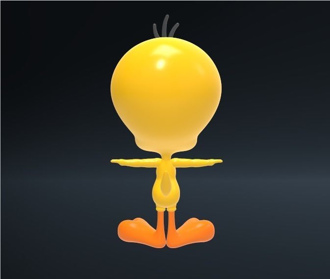 tweety bird 3D print model_8