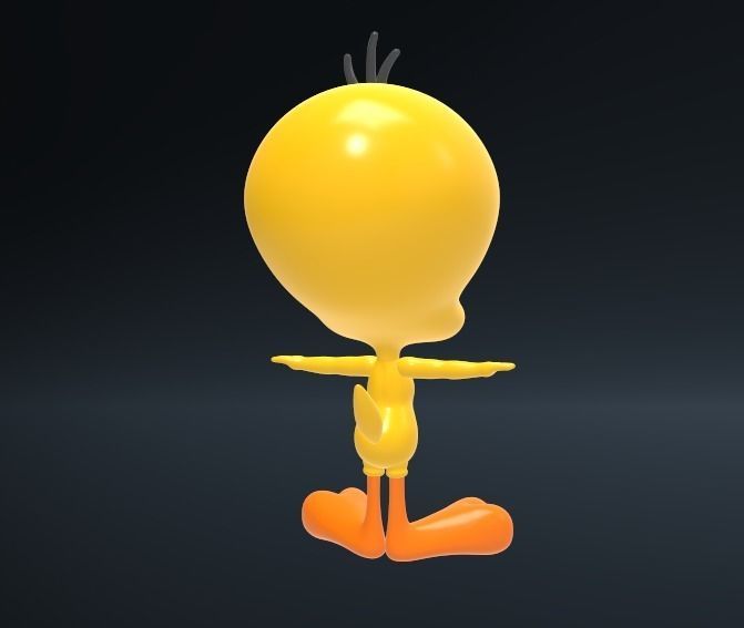 tweety bird 3D print model_4