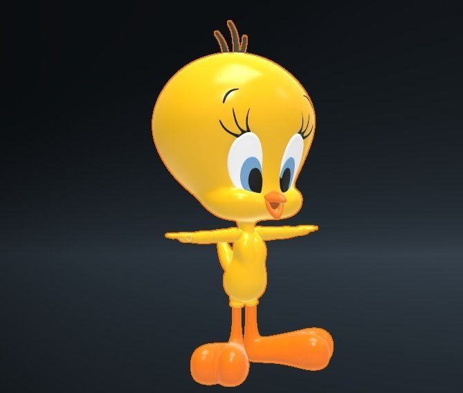 tweety bird 3D print model_3