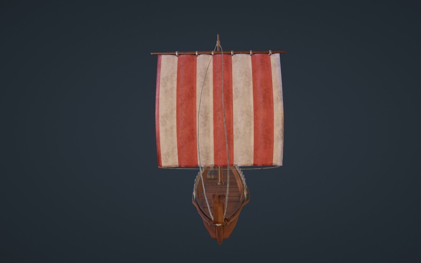  viking ship - Viking boat - blender 3D model_7