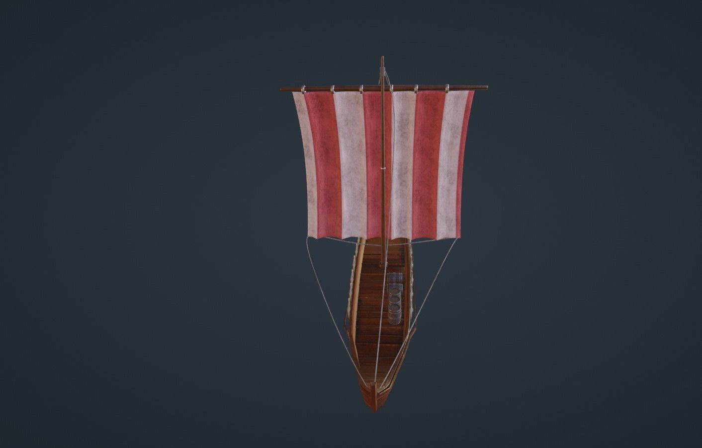  viking ship - Viking boat - blender 3D model_9