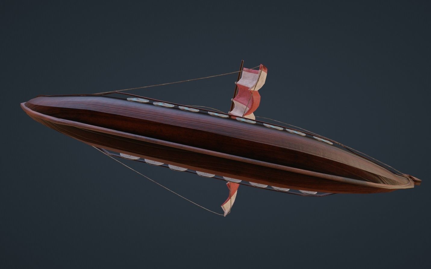  viking ship - Viking boat - blender 3D model_8