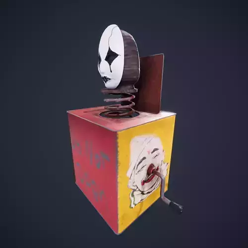 Jack in the box - Low poly - Game ready - Rigged blender
