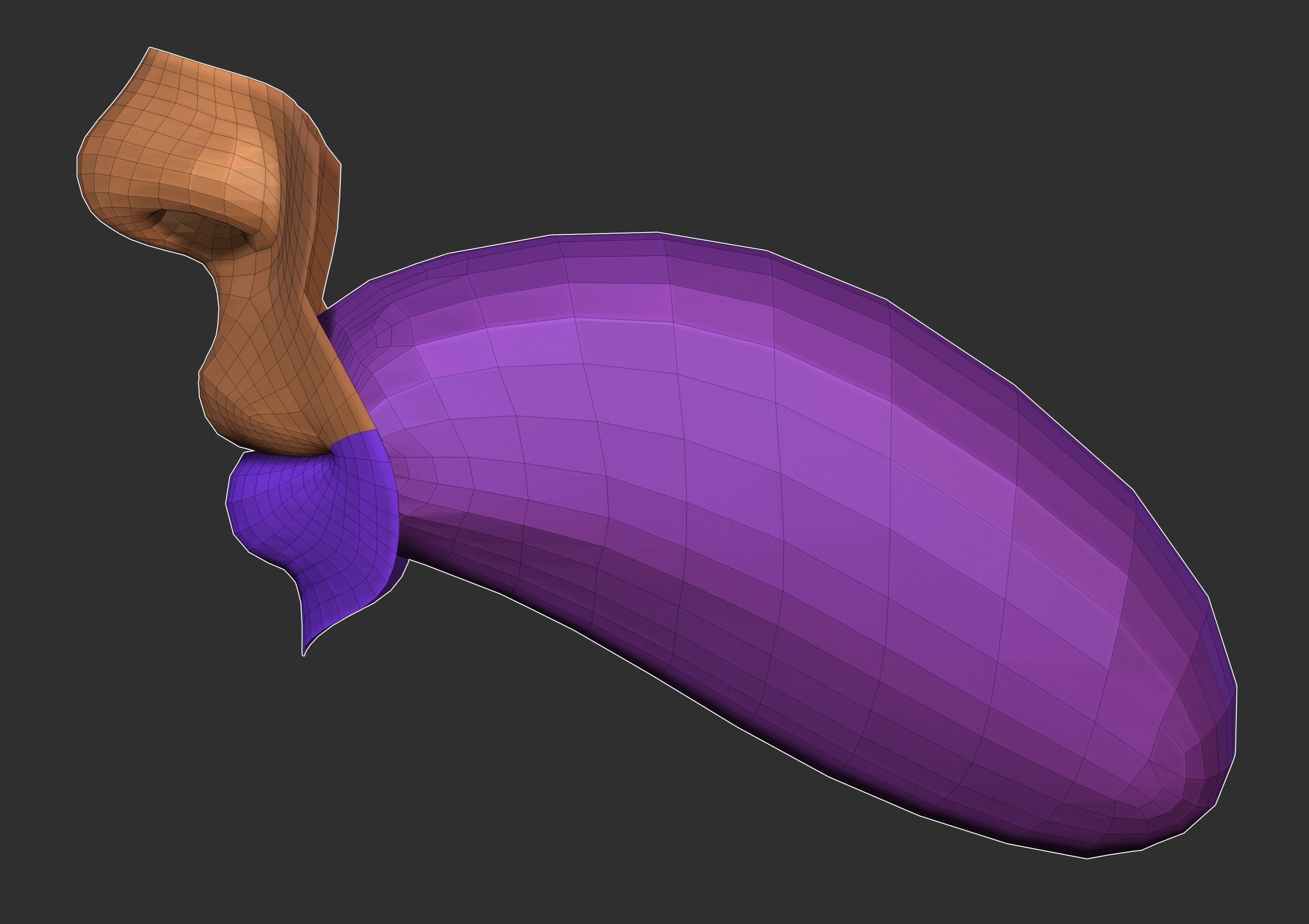 Realistic Female Base Mesh Low-poly 3D model_6