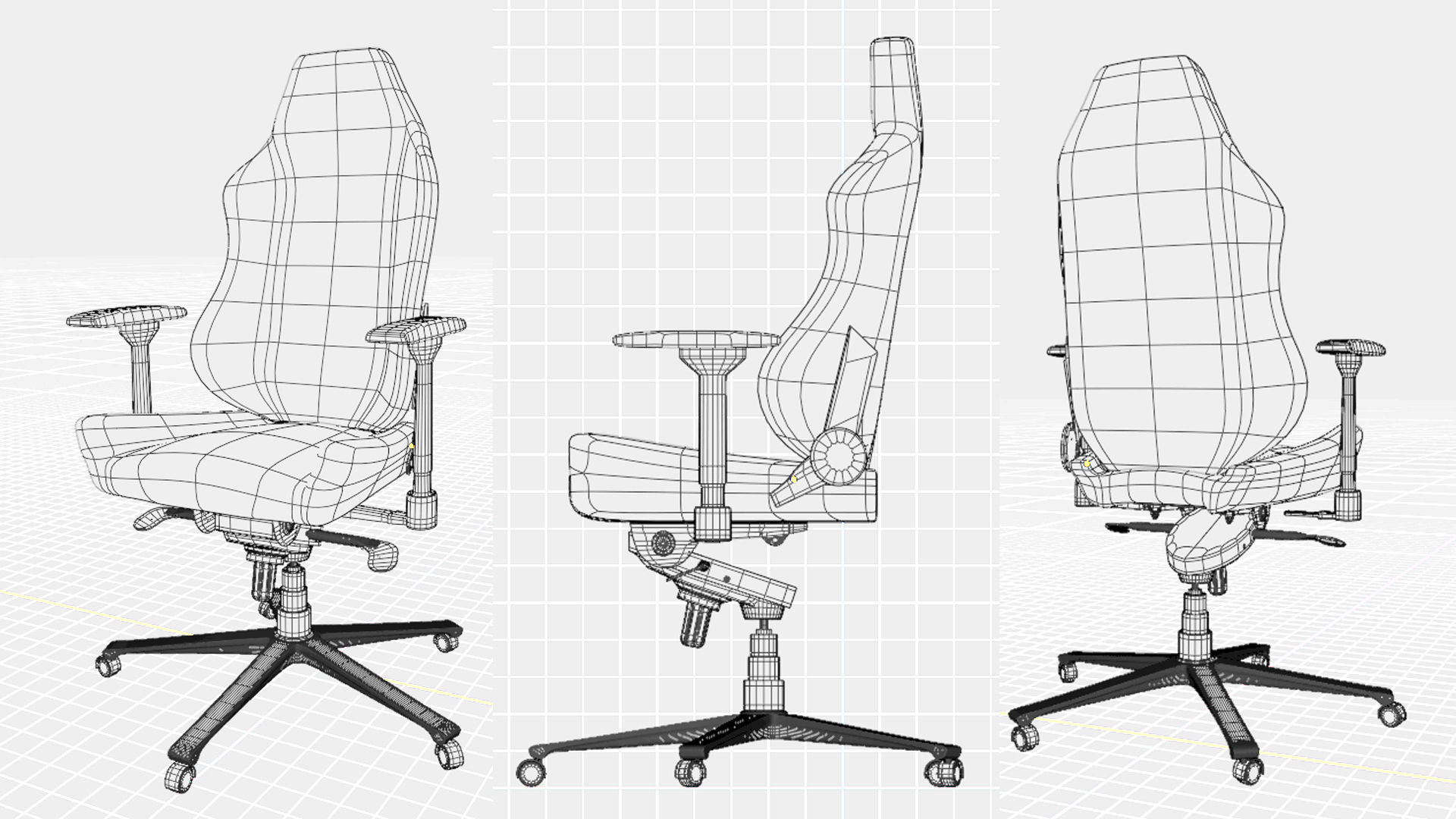 Gaming Chair 3D model_8