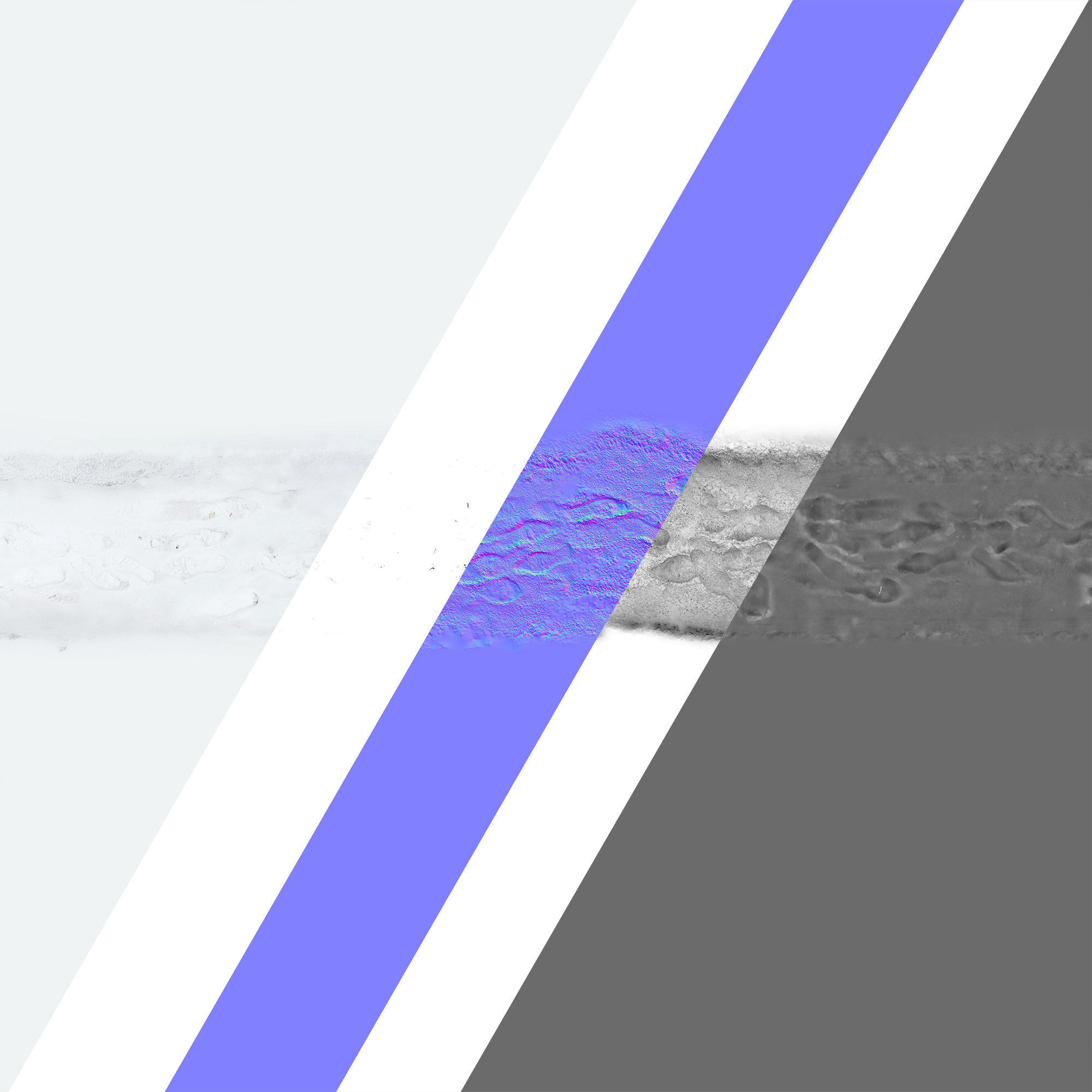 Ultra realistic Snow trail 3D model_8