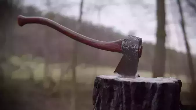 Realistic Axe Free low-poly 3D model