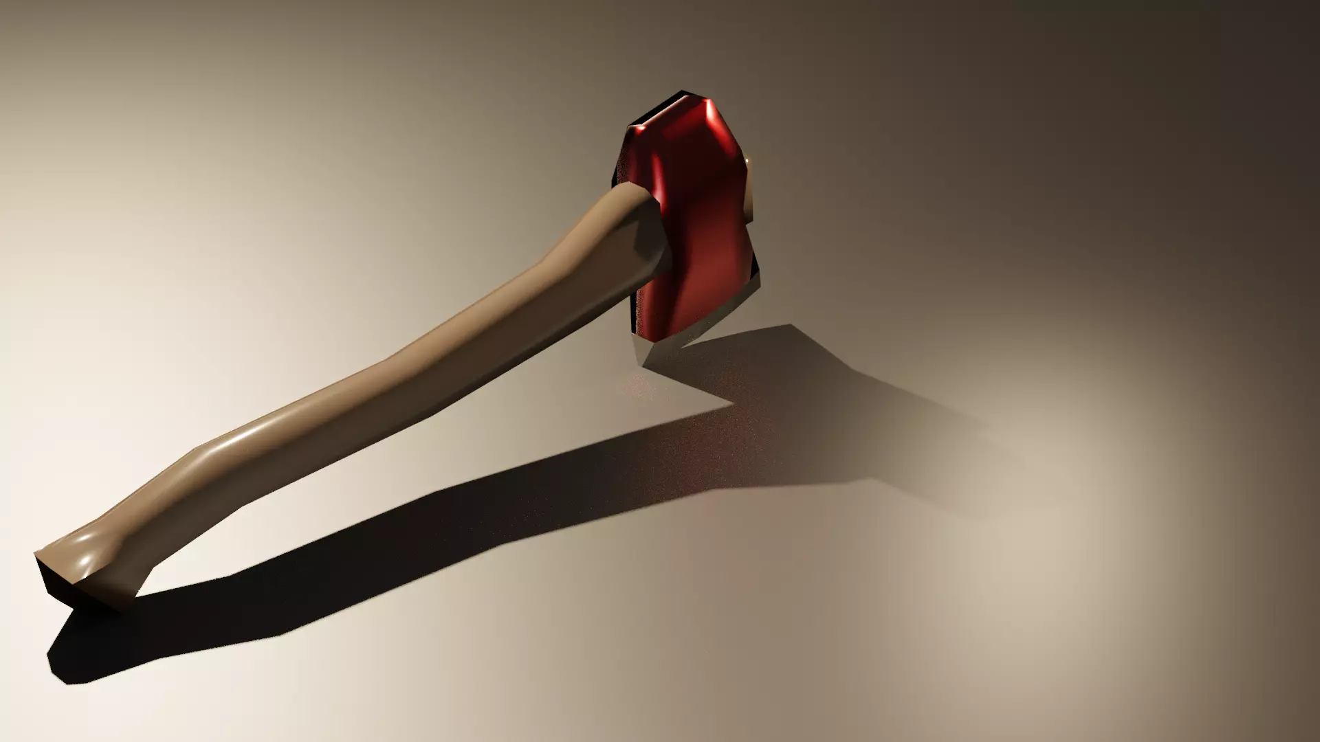 red axe lumberjack Free low-poly 3D model