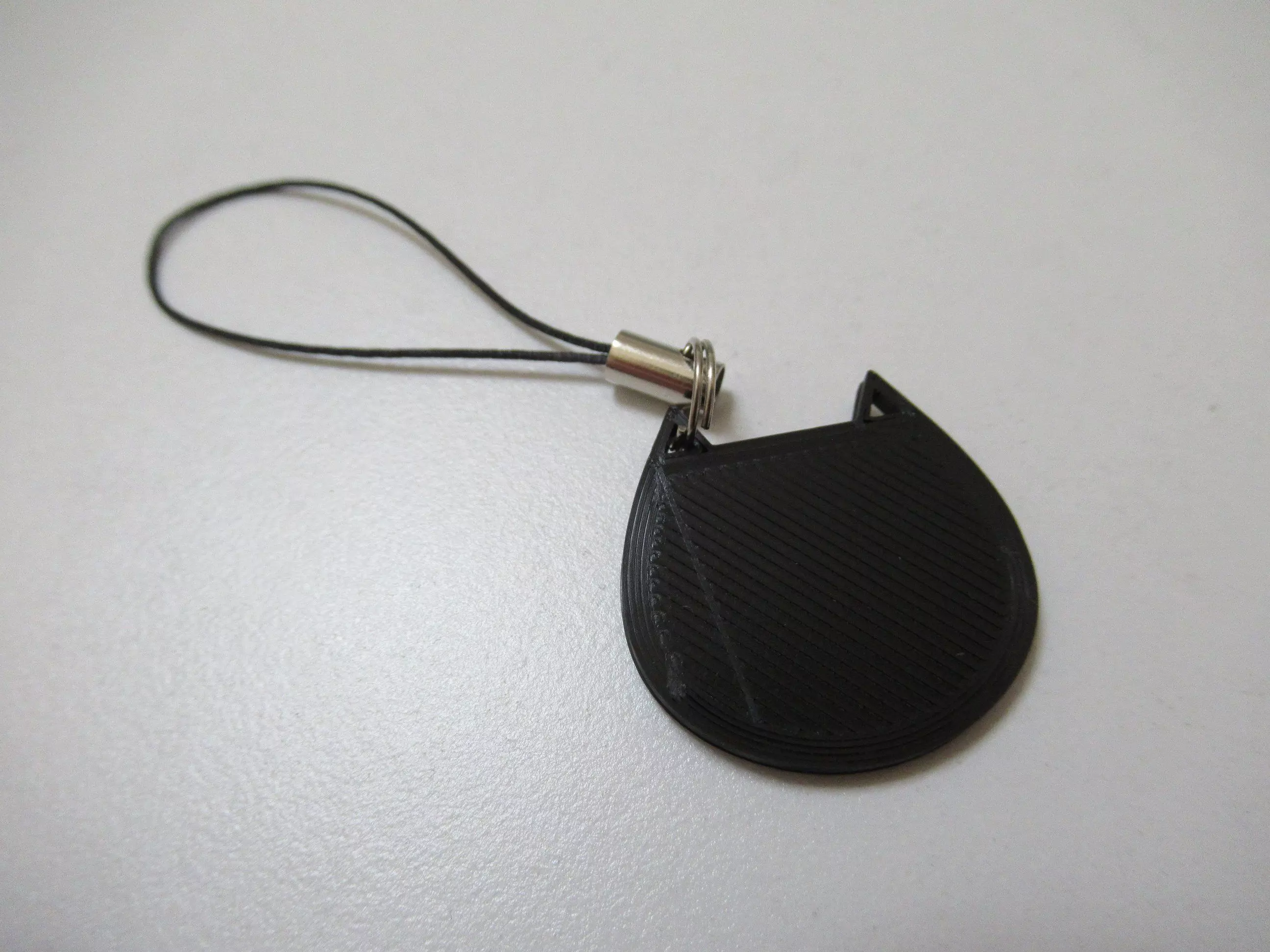 Cat face key ring 3D print model