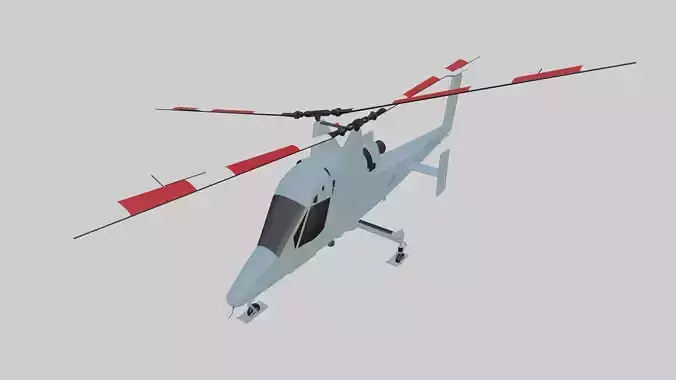 K-MAX - The AERIAL TRUCK Helicopter - US Marines - Low-poly 3D model